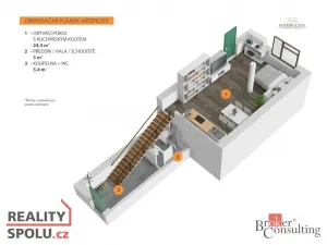Prodej bytu 1+kk, Praha - Nusle, Pod Děkankou, 35 m2