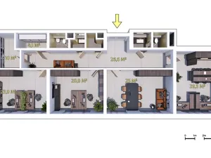 Prodej kanceláře, Brno, Milady Horákové, 167 m2