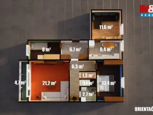 Prodej bytu 4+1, Teplice - Trnovany, Masarykova třída, 87 m2