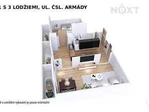 Prodej bytu 2+1, Šumperk, Čsl. armády, 56 m2