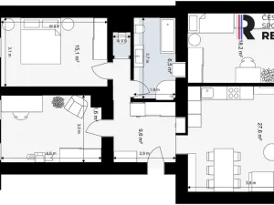 Prodej bytu 3+1, Praha - Smíchov, Kroftova, 94 m2