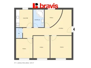 Pronájem kanceláře, Brno - Veveří, Lidická, 120 m2