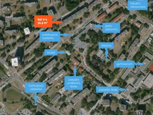 Pronájem bytu 1+1, Olomouc - Nová Ulice, I. P. Pavlova, 31 m2