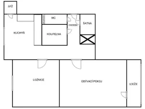 Prodej bytu 2+1, Roudnice nad Labem, Hornická, 56 m2
