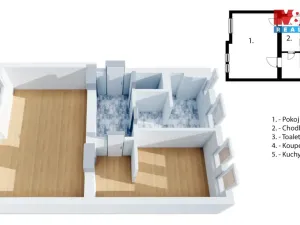 Pronájem bytu 2+1, Děčín - Děčín II-Nové Město, Kamenická, 68 m2