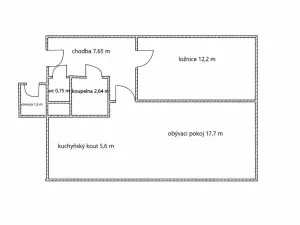 Prodej bytu 2+kk, Praha - Strašnice, Královická, 46 m2
