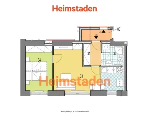 Pronájem bytu 2+kk, Karviná - Nové Město, Brožíkova, 41 m2