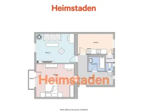 Pronájem bytu 2+1, Karviná - Mizerov, Stavbařů, 55 m2