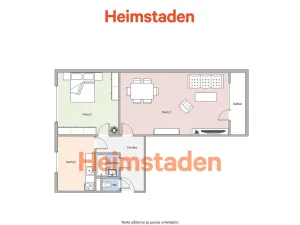 Pronájem bytu 2+1, Havířov - Město, Uzavřená, 53 m2