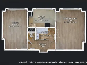 Pronájem bytu 2+1, Kralupy nad Vltavou - Lobeček, Dr. E. Beneše, 53 m2