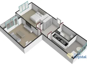 Pronájem bytu 2+1, Cheb, Lesní, 57 m2