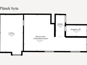 Prodej bytu 2+kk, Hořín, 42 m2
