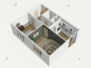 Prodej bytu 2+1, Ostrov, Lidická, 54 m2