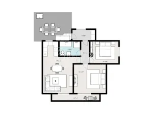 Pronájem bytu 3+kk, Dobřichovice, Raisova, 72 m2