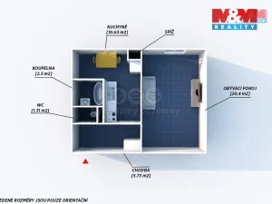 Pronájem bytu 1+1, Plzeň - Doubravka, Smrková, 42 m2