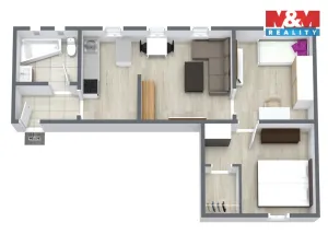 Prodej bytu 3+kk, Karlovy Vary - Rybáře, Borová, 43 m2