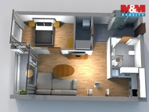 Pronájem bytu 2+kk, Kolín, Václavská, 52 m2