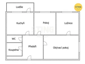 Pronájem bytu 3+1, Ostrava - Výškovice, 66 m2
