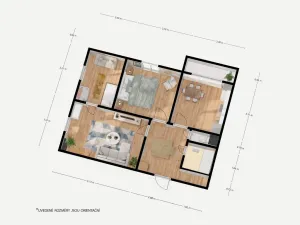 Prodej bytu 3+1, Orlová - Lutyně, Polní, 65 m2