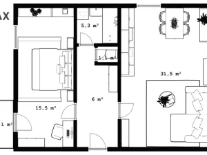 Pronájem bytu 2+kk, Ústí nad Orlicí - Hylváty, Dukelská, 66 m2