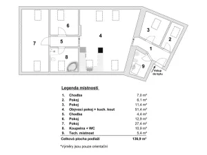 Prodej bytu 4+kk, Brno - Husovice, Nováčkova, 138 m2