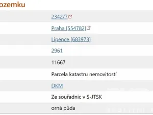 Prodej komerčního pozemku, Praha - Lipence, Nad žlábkem, 11667 m2