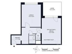 Prodej bytu 1+1, České Budějovice, N. Frýda, 41 m2