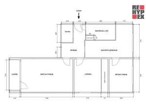 Pronájem bytu 3+1, Liberec - Liberec VI-Rochlice, Gagarinova, 76 m2