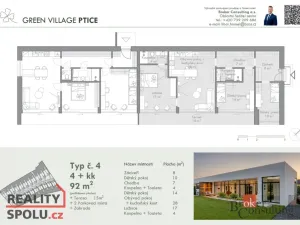 Prodej bytu 4+kk, Ptice, Úvoz, 92 m2