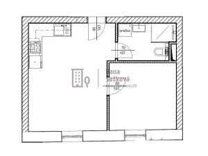 Pronájem bytu 2+kk, Jindřichův Hradec, nám. Míru, 39 m2