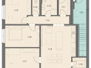 Pronájem bytu 4+kk, Vysoký Újezd, Na Výsluní, 90 m2