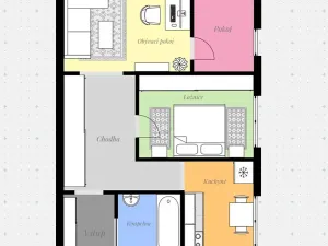 Prodej bytu 3+1, Český Krumlov, Lipová, 63 m2