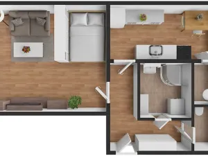 Pronájem bytu 1+1, České Budějovice, Pražská tř., 38 m2