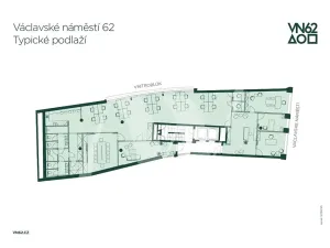 Pronájem kanceláře, Praha - Nové Město, Václavské náměstí, 326 m2