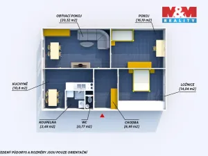 Pronájem bytu 3+1, Plzeň, Terezie Brzkové, 72 m2
