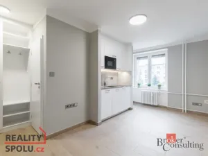 Pronájem bytu 1+kk, Brno - Štýřice, Bakalovo nábřeží, 23 m2