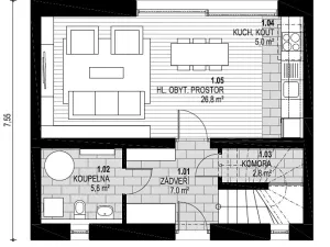 Prodej rodinného domu, Dolní Lánov, 92 m2