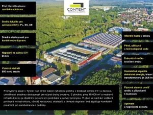 Pronájem výrobních prostor, Týniště nad Orlicí, V. Opatrného, 7800 m2