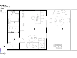 Prodej bytu 1+kk, Brno, Jerlínová, 68 m2