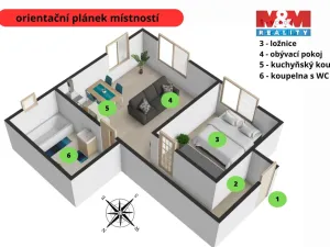 Pronájem bytu 2+kk, Ledeč nad Sázavou, Habrecká, 44 m2