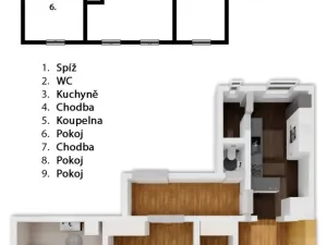 Prodej bytu 3+1, Plzeň - Jižní Předměstí, Skrétova, 105 m2