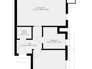 Pronájem bytu 2+kk, Praha - Záběhlice, Velenovského, 56 m2