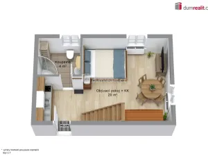 Prodej bytu 2+kk, Merklín - Pstruží, 38 m2