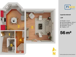 Prodej rodinného domu, Libčice nad Vltavou, Pod Viničkou, 108 m2