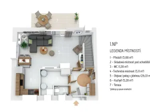 Prodej rodinného domu, Pustiměř, Konečná, 86 m2