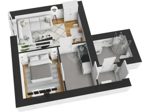 Pronájem bytu 2+kk, Praha - Strašnice, Za strašnickou vozovnou, 40 m2