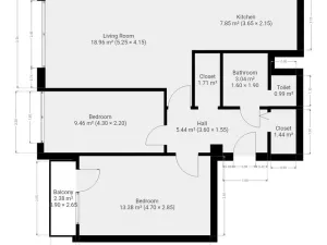 Pronájem bytu 3+kk, Praha - Chodov, Jeřábkova, 66 m2