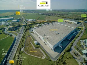 Pronájem výrobních prostor, Kozomín, 8204 m2