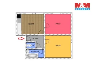 Pronájem bytu 3+kk, Ronov nad Doubravou, Zámecká, 84 m2