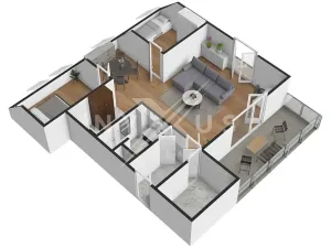 Prodej bytu 3+kk, Praha - Zbraslav, K Radotínu, 83 m2